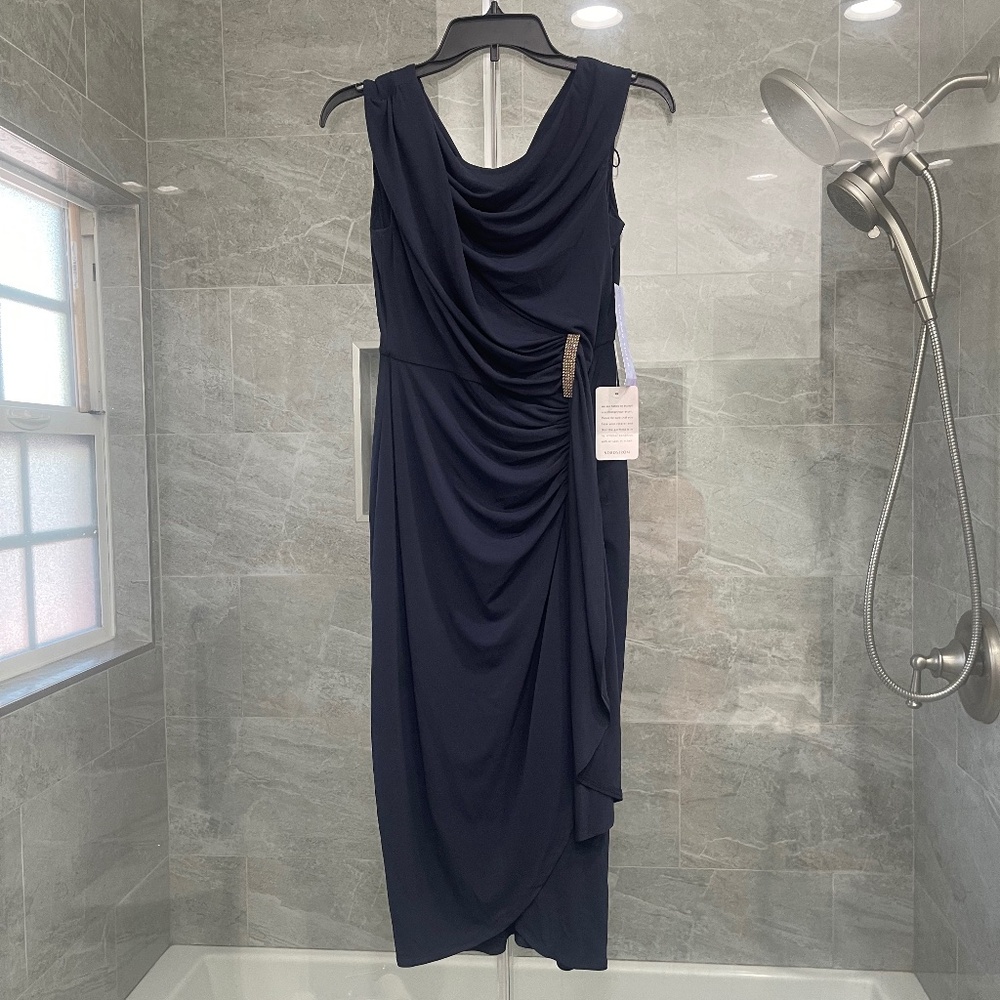 London Times NWT Dark Navy Size 4 Dress